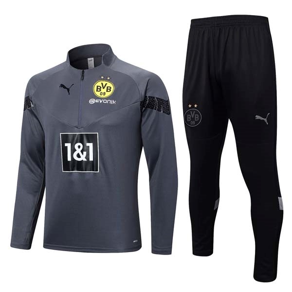 Sudadera De Training Borussia Dortmund 2023/24 Gris Negro